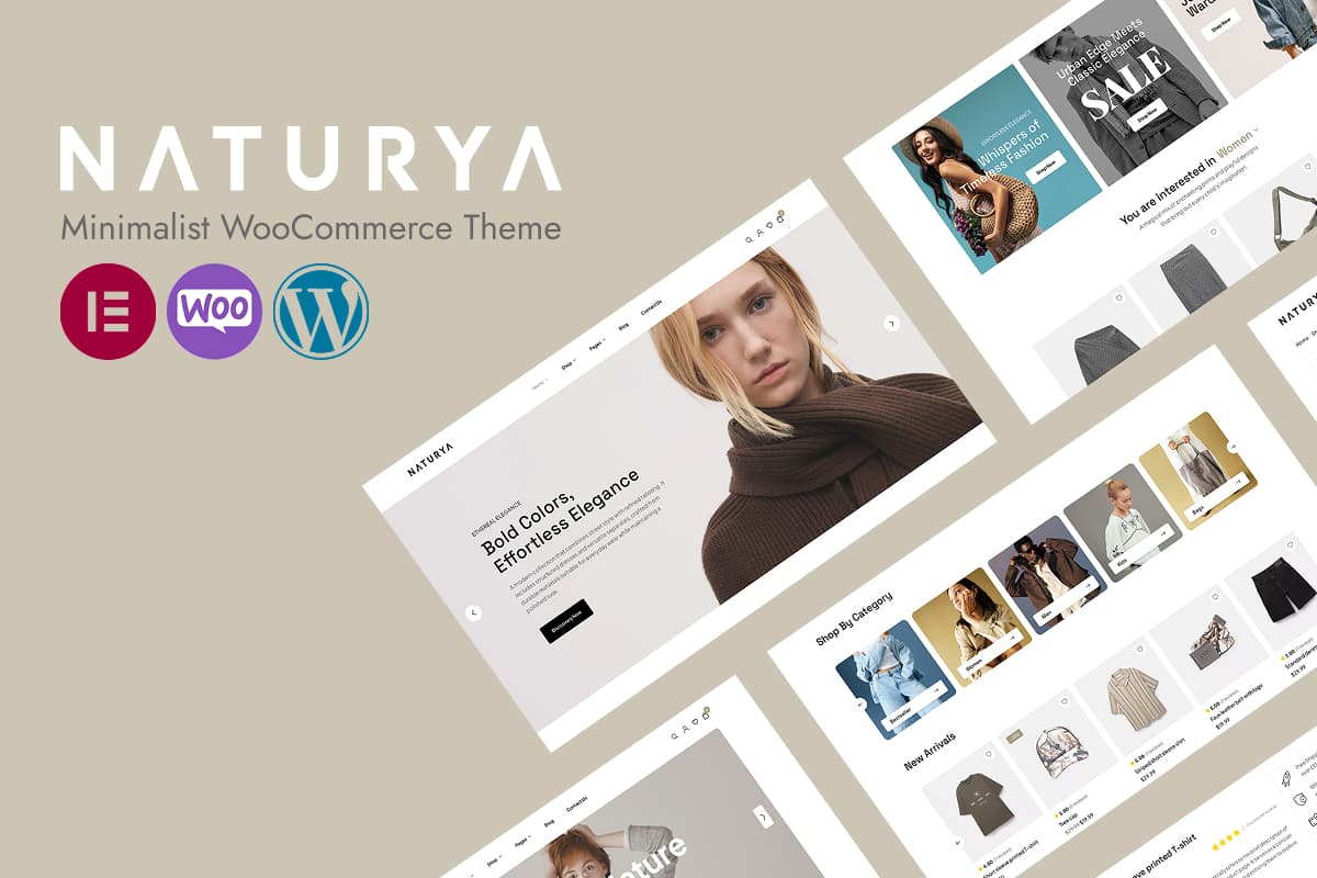 Naturya - Minimalist WooCommerce WordPress Theme