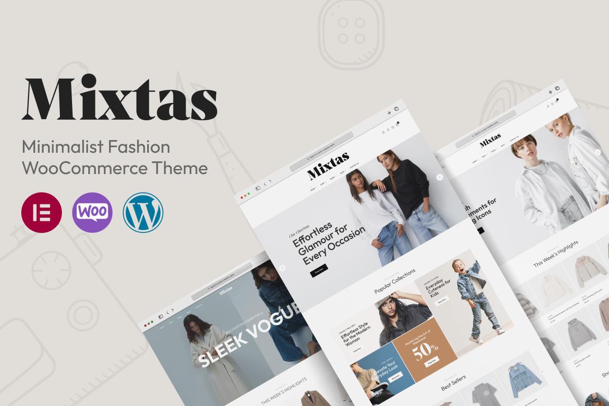 Mixtas - Minimalist Fashion WooCommerce Theme