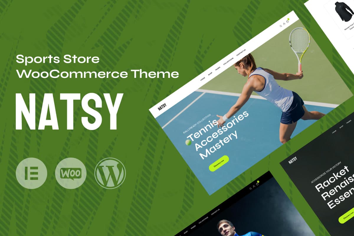 Natsy - Sports Store WooCommerce Theme