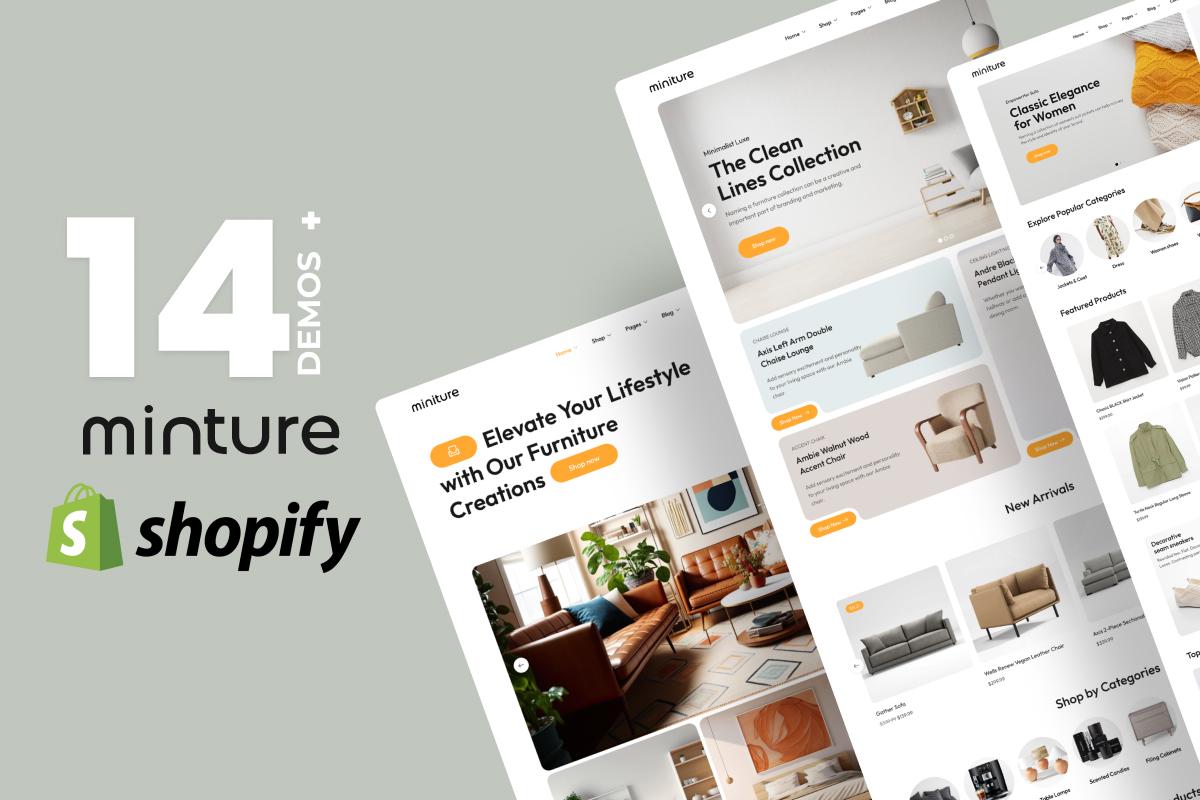 Miniture - Minimalist Shopify Theme OS 3.0 (Theme Block) desktop preview